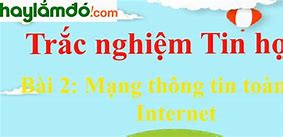 Thông Tin Là Gì Trắc Nghiệm Tin Học